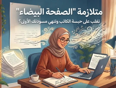 متلازمة “الصفحة البيضاء”: كيف تتغلب على حبسة الكاتب وتنهي مسودتك الأولى؟